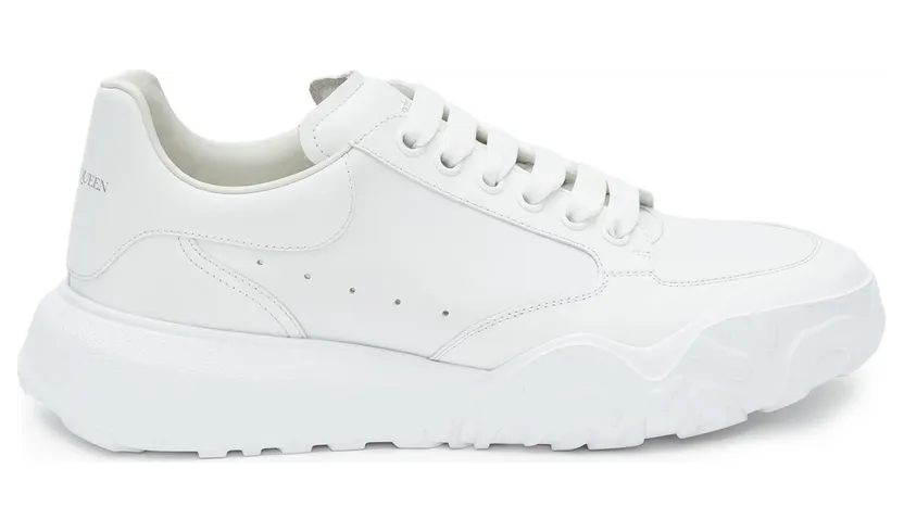 Alexander McQueen Court Trainers White Leather (634619WIA989000)