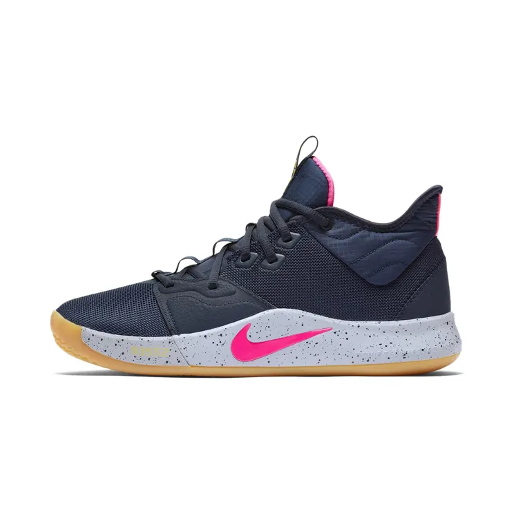 Nike PG 3 “Obsidian / Wolf Grey / Chrome Yellow / Pink Blast” (AO2607-401)