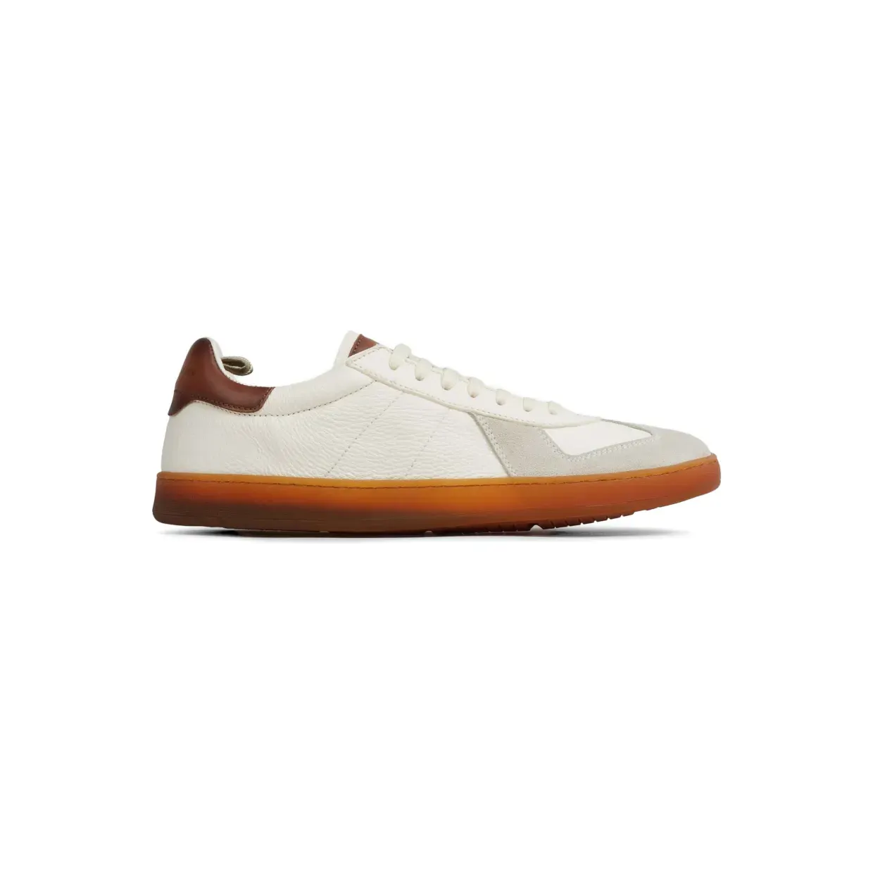 Officine Creative Militia 001 leren met vlakken “White” (OCUMILI001LC170)
