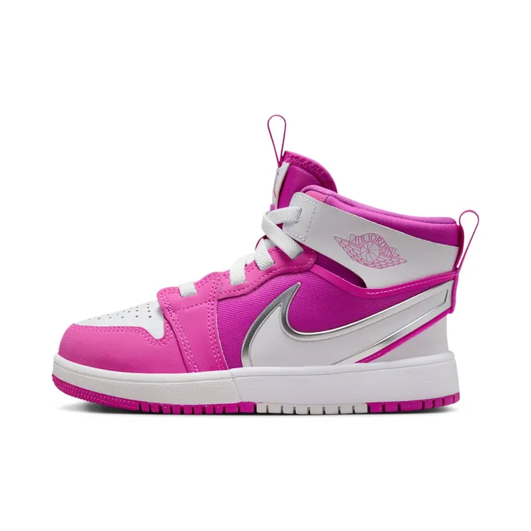 Jordan 1 Mid RM EasyOn PS “Fire Pink / White” (FQ1282-601)