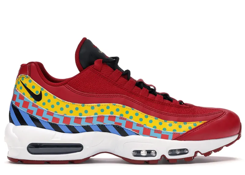 Nike Air Max 95 Baltimore Home Gym Red/Black-White-Metallic Gold (CD7787-600)