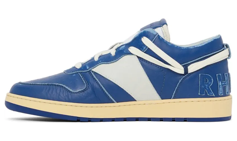 Rhude SSENSE Exclusive Navy Rhecess Low Sneakers (RHFW21FO30039302) (3)