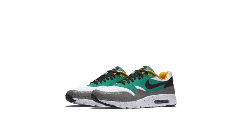 Nike Air Max 1 Ultra Essential Green 3M White/Black-Emerald Green/Reflective Silver (819476 103)