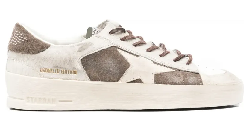 Golden Goose Stardan suède sneakers – Bruin (GWF00333F007266)