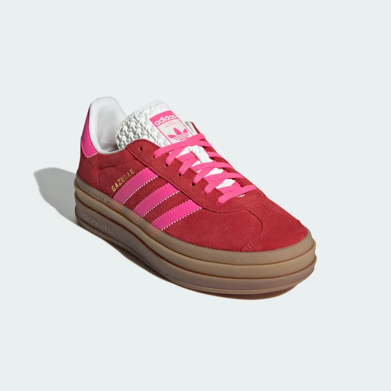 adidas Gazelle Bold Collegiate Red / Lucid Pink / Core White (IH7496)