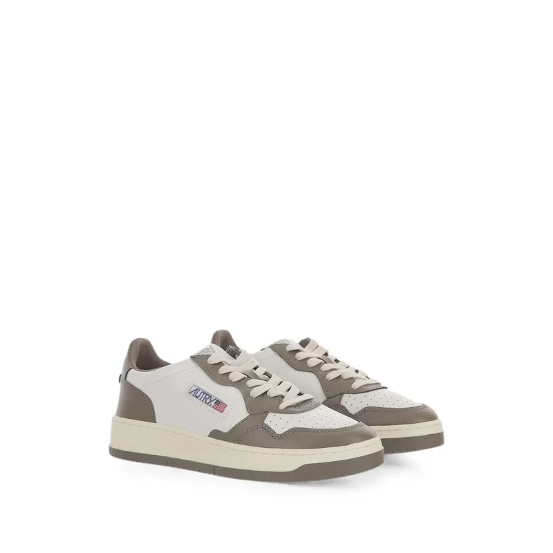 Autry Medalist Low-top “White/Brown” (AULM WB68)
