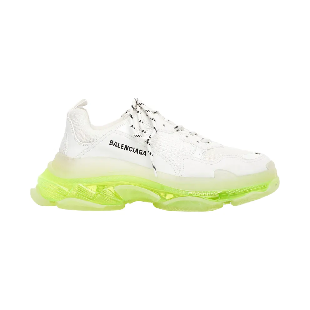 Balenciaga Triple S Clear Sole White Fluo Yellow (W)