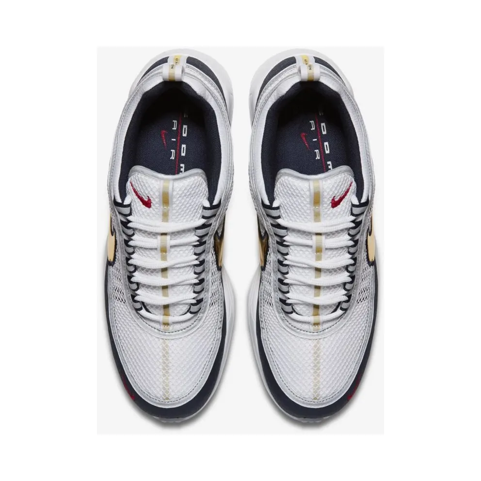 Nike Air Zoom Spiridon Olympic White/Metallic Gold-Obsidian-True Red (849776-174)