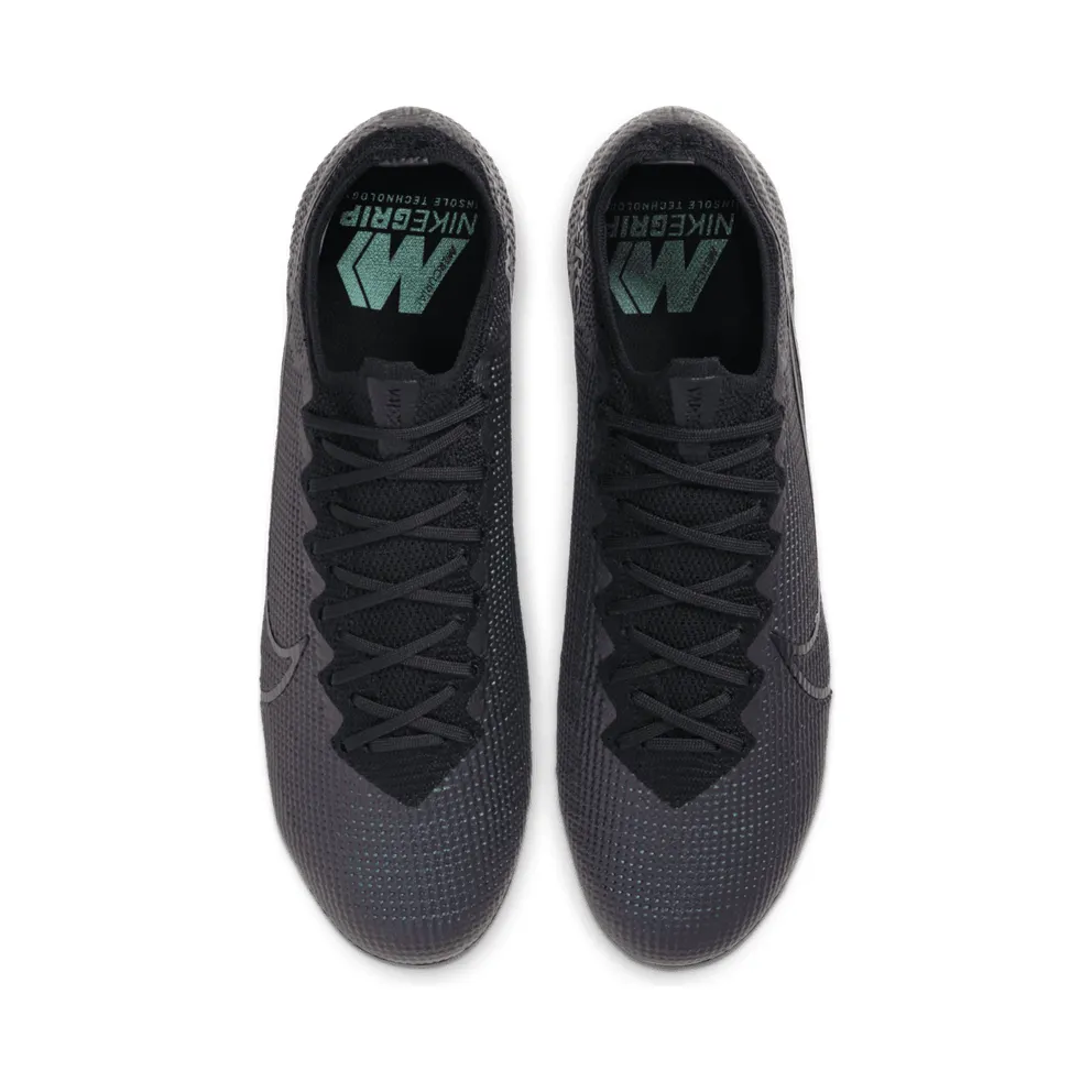 Nike Mercurial Vapor 13 Elite FG Cleat Black Black/Black (AQ4176-010)