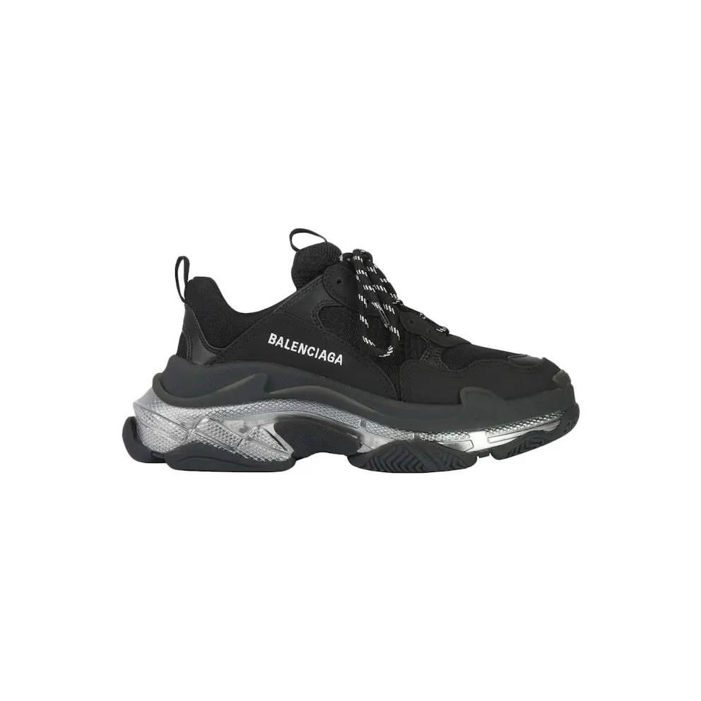 Balenciaga Triple S Clear Sole Black Ivory (W)
