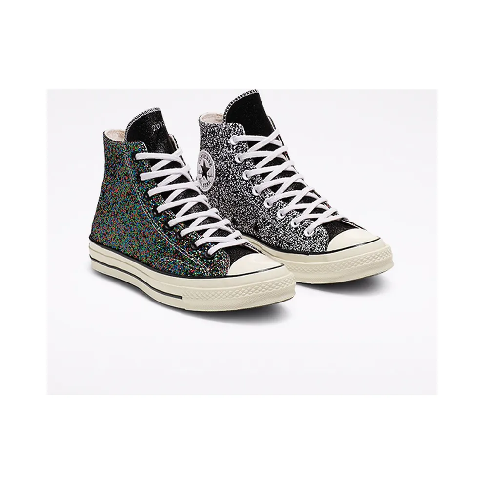 Converse Chuck Taylor All-Star 70s Hi JW Anderson Glitter Multi-Color Black/White-Egret (164697C)