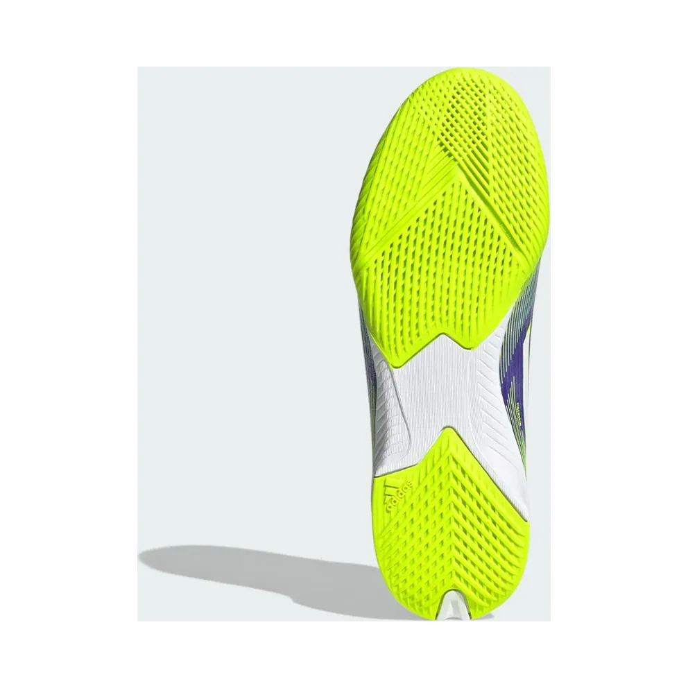 adidas F50 League Indoor Boots Kids “Purple Rush / Cloud White / Lucid Lemon” (JH7750)