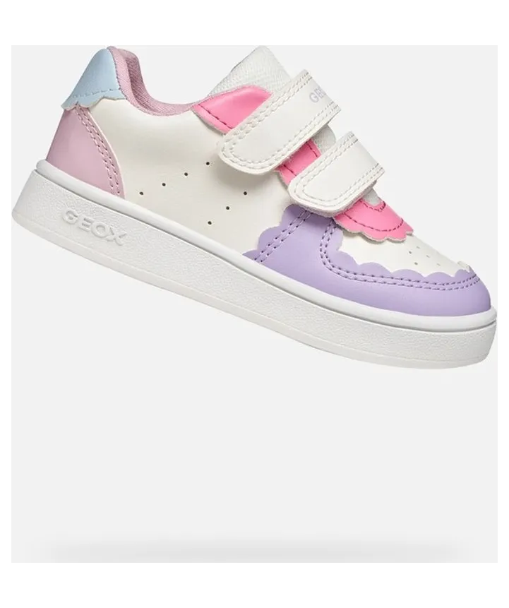 Geox sneaker Wit/Licht lila (B555MA000BCC1R8S)