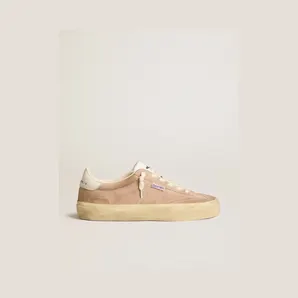Golden Goose Soul Star In Pink Suede With Milk-White Leather Heel Tab (GWF00464.F005085.25698)