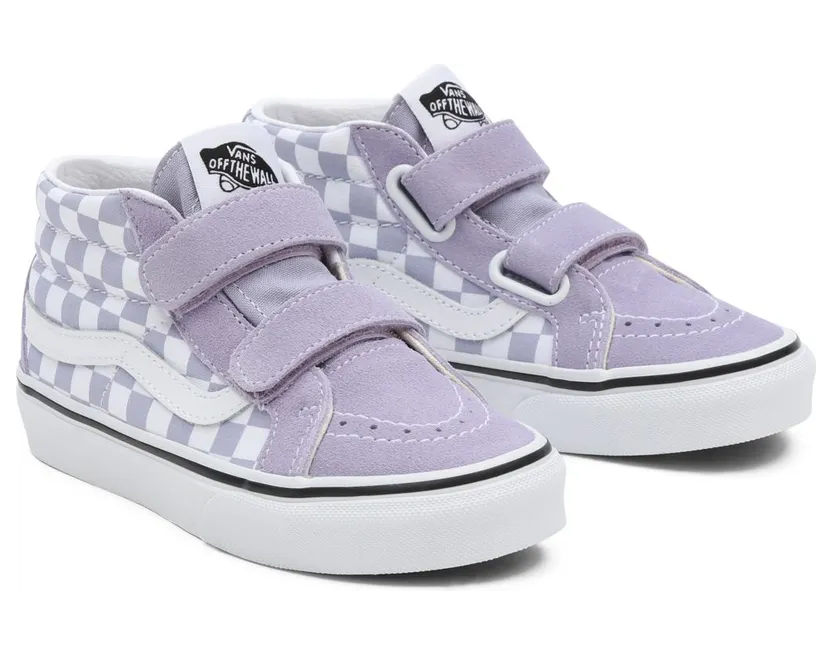 VANS Checkerboard Sk8-mid Reissue Kinderschoenen Met Klittenbandsluiting (VN0A38HHARV)