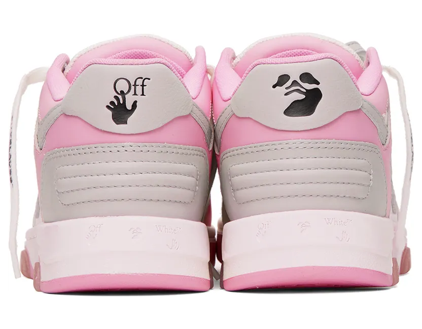 Off-White White & Pink Out Of Office Sneakers (OWIA259F22LEA0013009) (2)