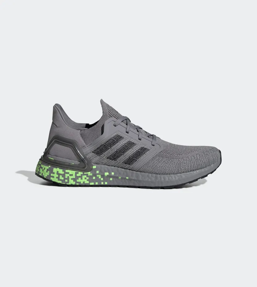 Adidas UltraBoost 20 ‘Grey Digital’ Grey Three/Core Black/Signal Green (EG0705)