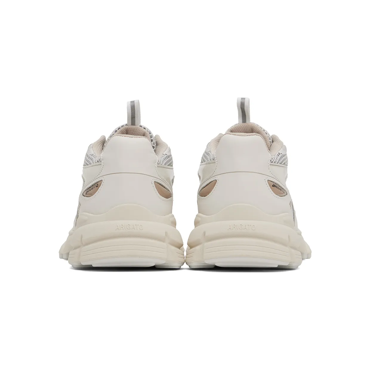 Axel Arigato White & Taupe Marathon Runner Sneakers (F0158042) (2)
