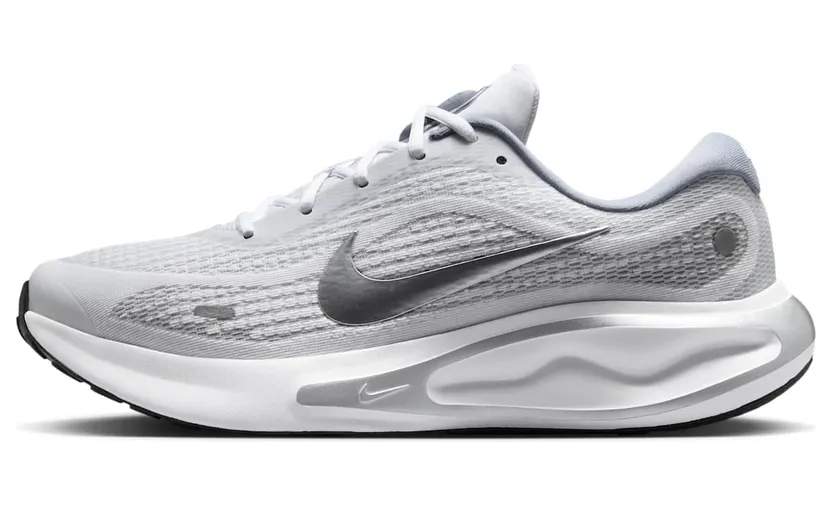 Nike Journey Run “White Black Ashen Slate Metallic Silver” (FN0228-104)