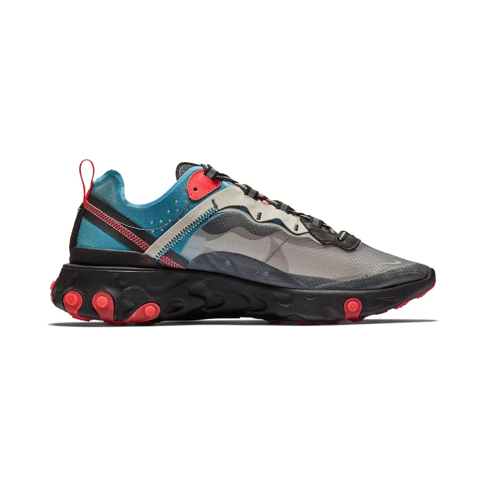 Nike React Element 87 Blue Chill Solar Red Black/Cool Grey-Blue Chill-Solar Red (AQ1090-006)