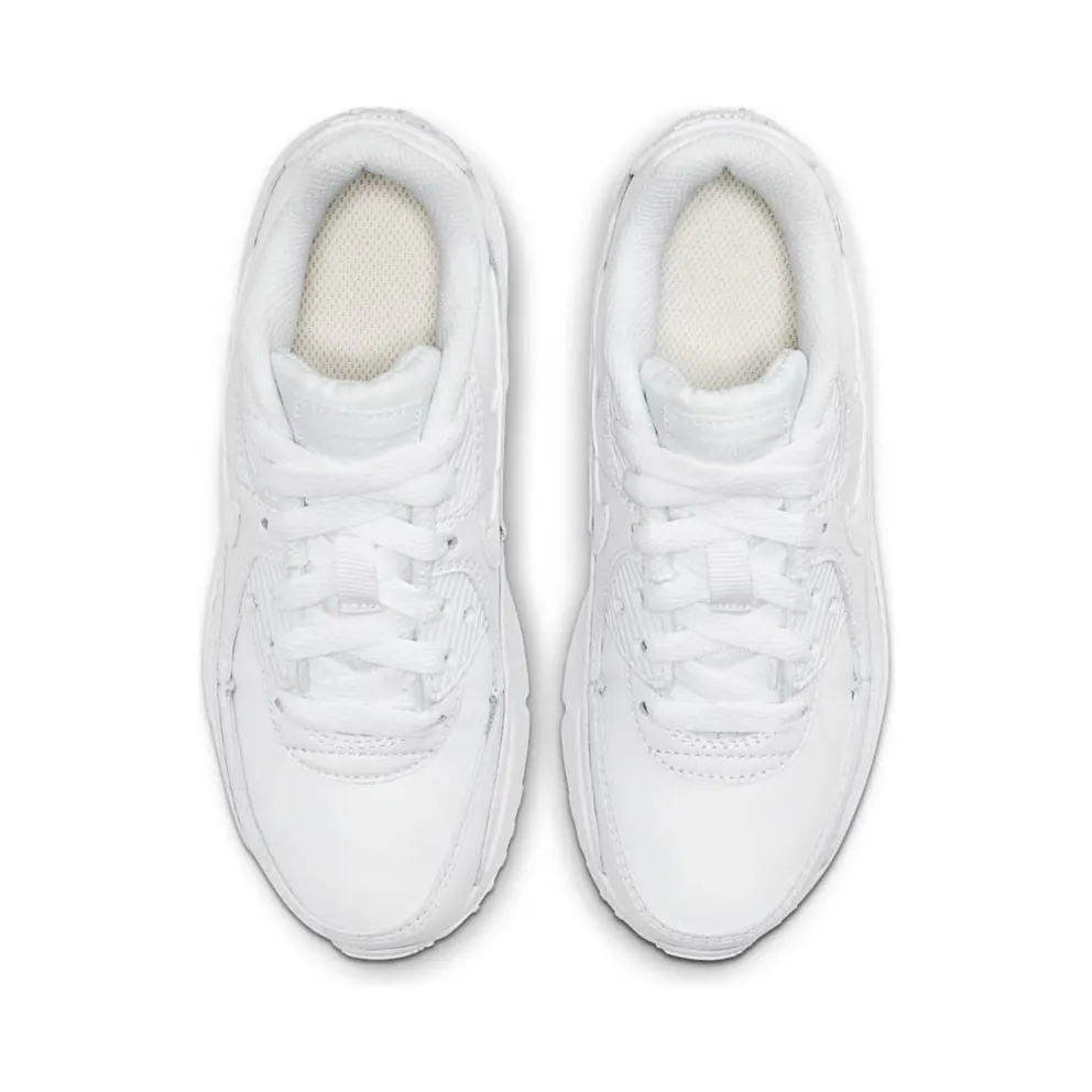 Nike Air Max 90 White (PS) White/Metallic Silver/White (CD6867-100)