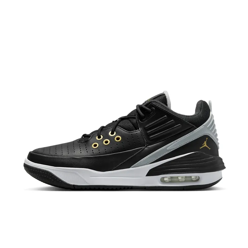 Jordan Max Aura 5 Black White Wolf Grey Metallic Gold (DZ4353-017)