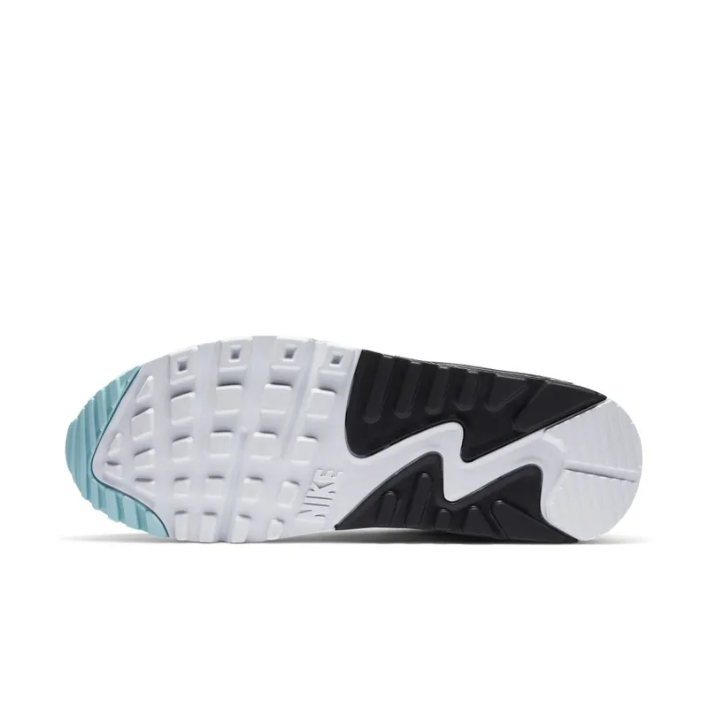 Nike Air Max 90 Aqua Red White Black (W) Summit White/Bleached Aqua-Black-Chile Red (DA4290-100)