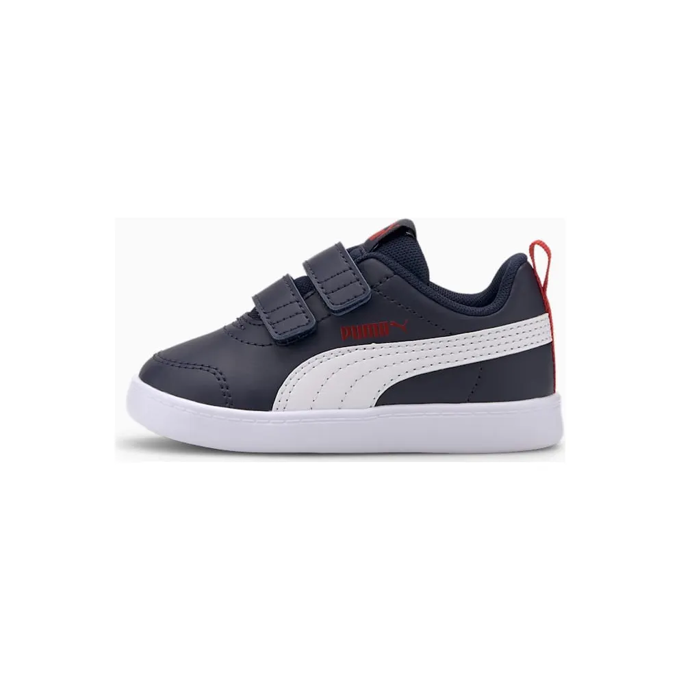 PUMA Courtflex V2 Babies’ Peacoat/High Risk Red (371544-01)