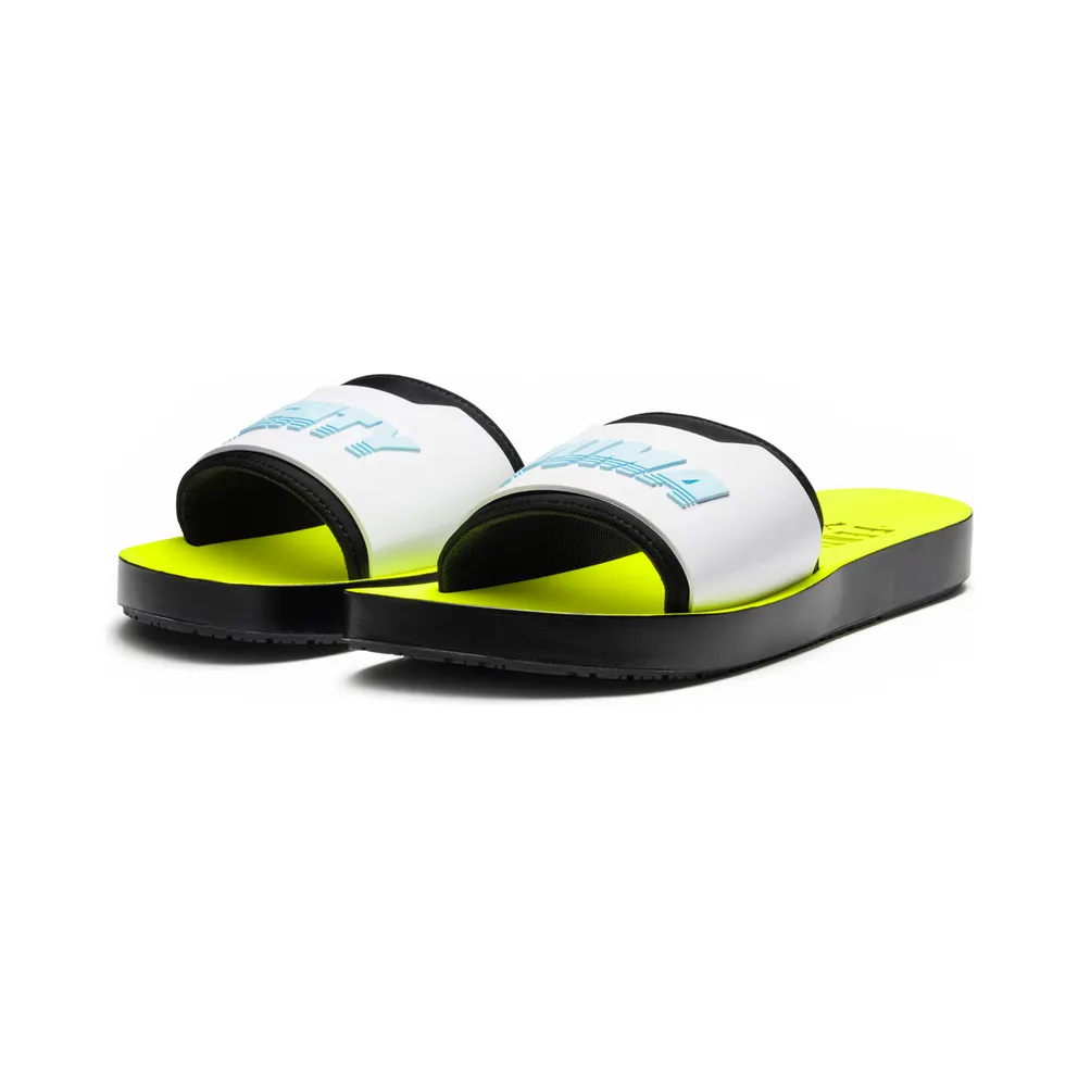 Puma Surf Slide Rihanna Fenty Black White Yellow (W) Puma Black/Puma White-Safety Yellow (367747-02)