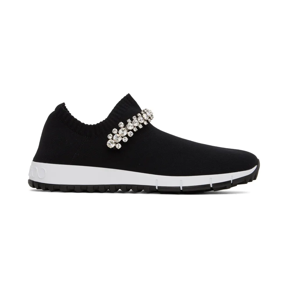 Jimmy Choo Black Crystal Verona Sneakers (VERONA CWK)