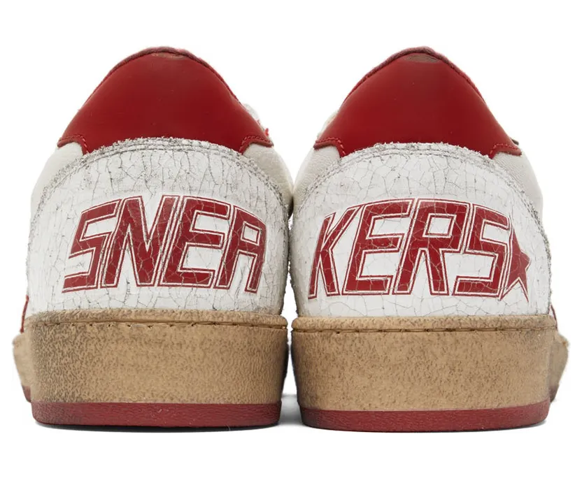 Golden Goose Ball-Star Low White Red (GMF00117.F000325.10275) (2)