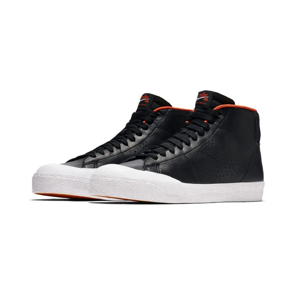 Nike SB Blazer Mid XT Donny Black Black/Metallic Silver-White-Safety Orange (876872-001)
