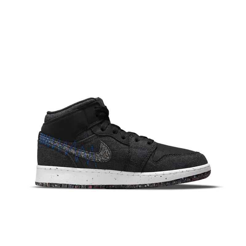 Jordan 1 Mid SE Crater Black (GS) (DM4334-001)