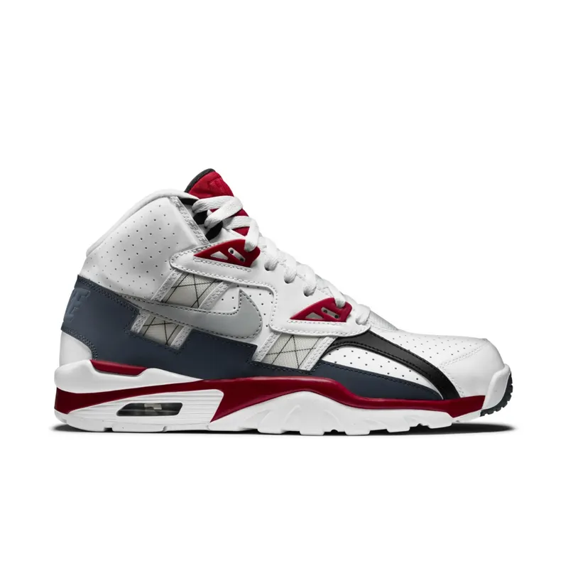 Nike Air Trainer SC High White Magnet Grey Red White/Metallic Platinum-Dark Magnet Grey (302346-119)