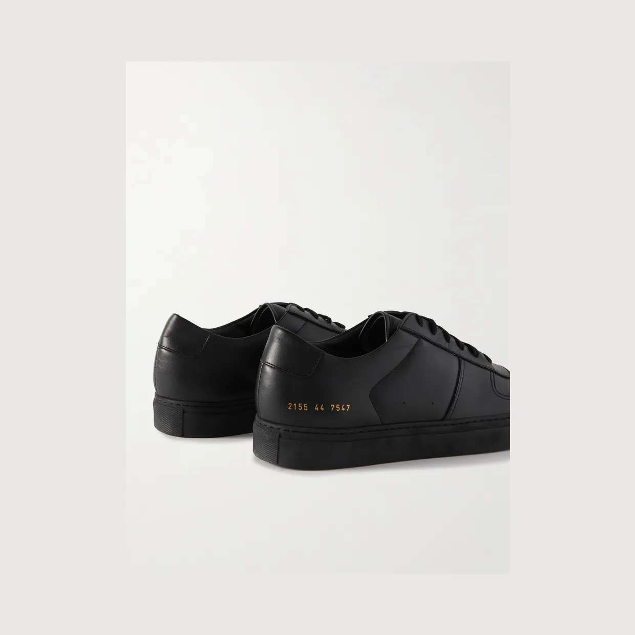 Common Projects BBall Leather Sneakers Black (2155Â BLK) (4)