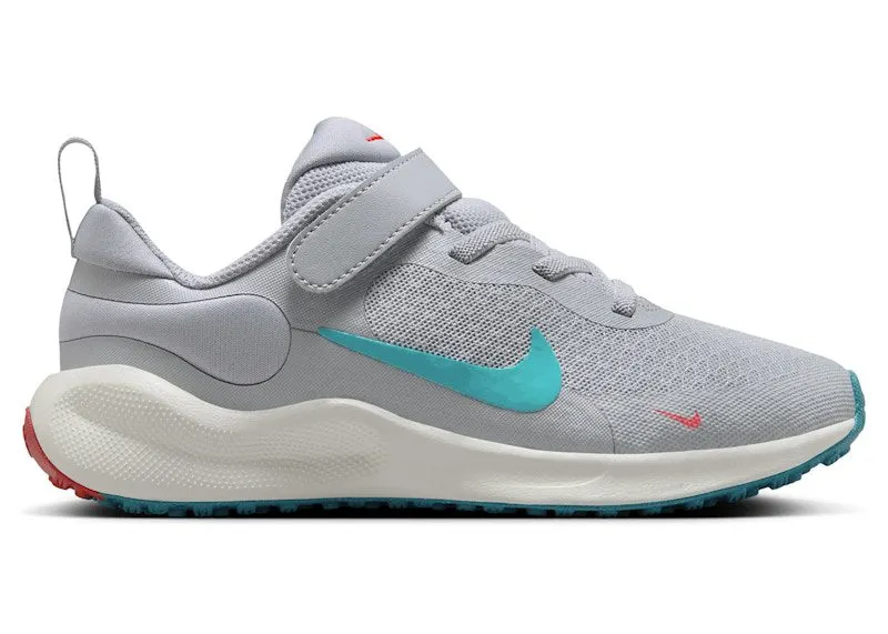 Nike Revolution 7 Wolf Grey Bright Crimson Summit White Dusty Cactus (FB7690-008)