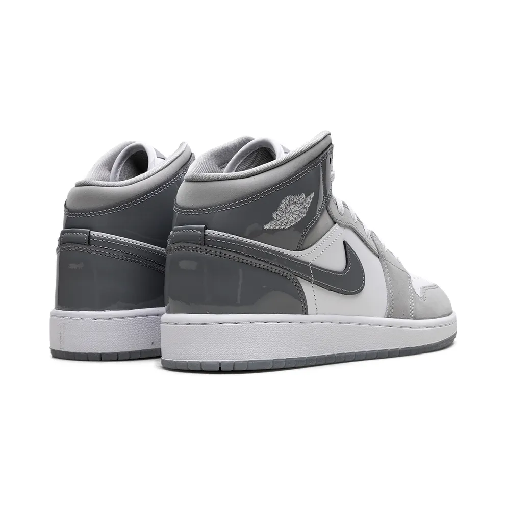 Jordan 1 Mid GS “White Medium Cool Grey” (HF3193-100)