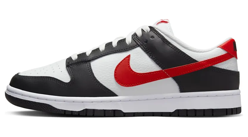 Nike Dunk Low Retro “Red Swoosh Panda” (FB3354-001)
