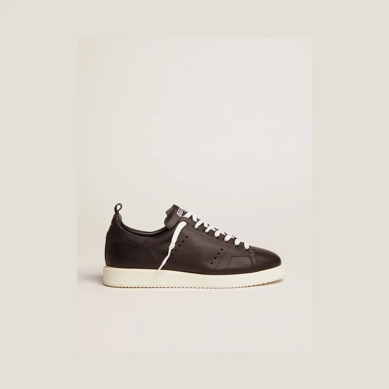 Golden Goose Starter In Leather With Star Printed On The Heel Tab (GMF00127.F000331.90100)