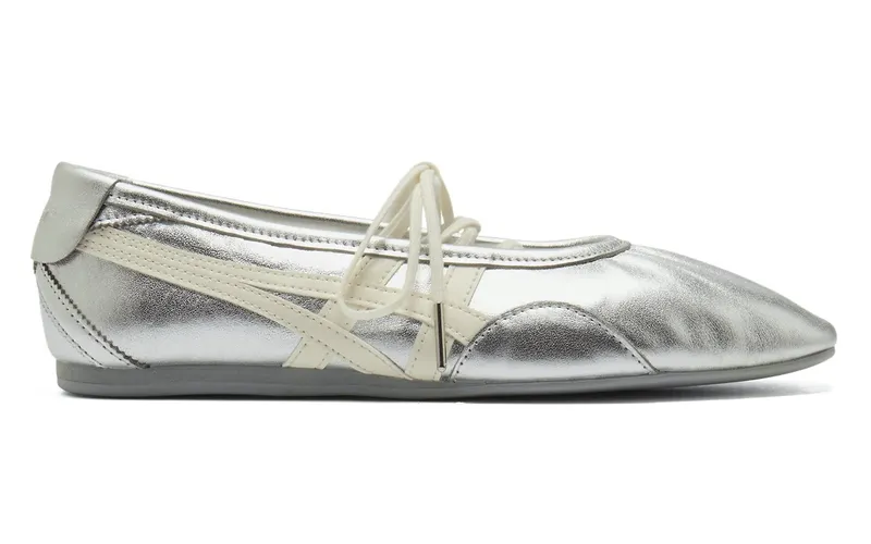 Onitsuka Tiger Womens Gymnarina “Silver Cream” (1182A754-020)