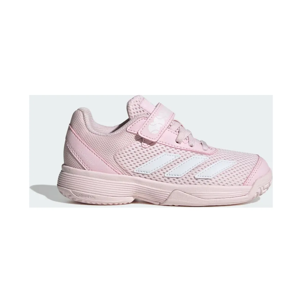Adidas Courtflash Tennisschuhe met Klittenband Kids Distilled Pink / Cloud White / Distilled Pink (KK3870)