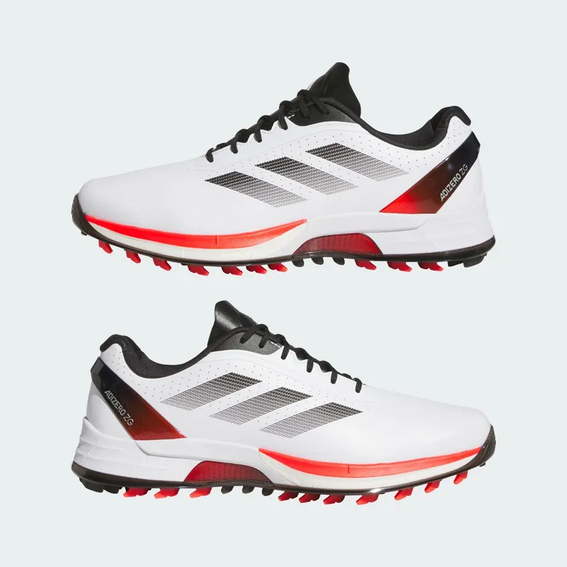 Adidas Adizero ZG Spikeless Golf “White / Lucid Red / Black” (IE3530)