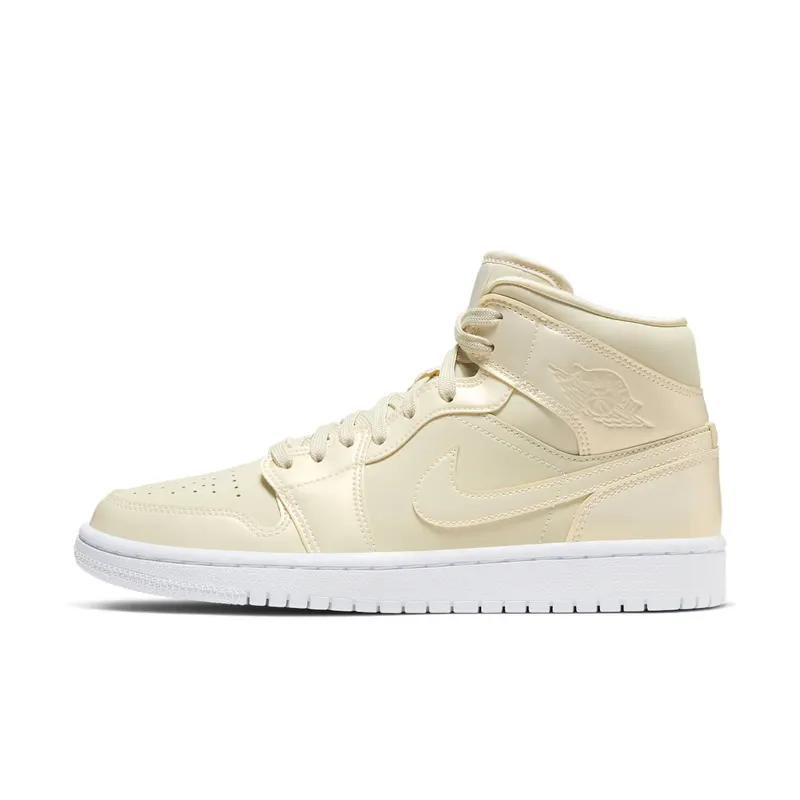 Air Jordan Womens Nike AJ I 1 Mid ‘Lemon Yellow’ (2019) (CK6587-200)