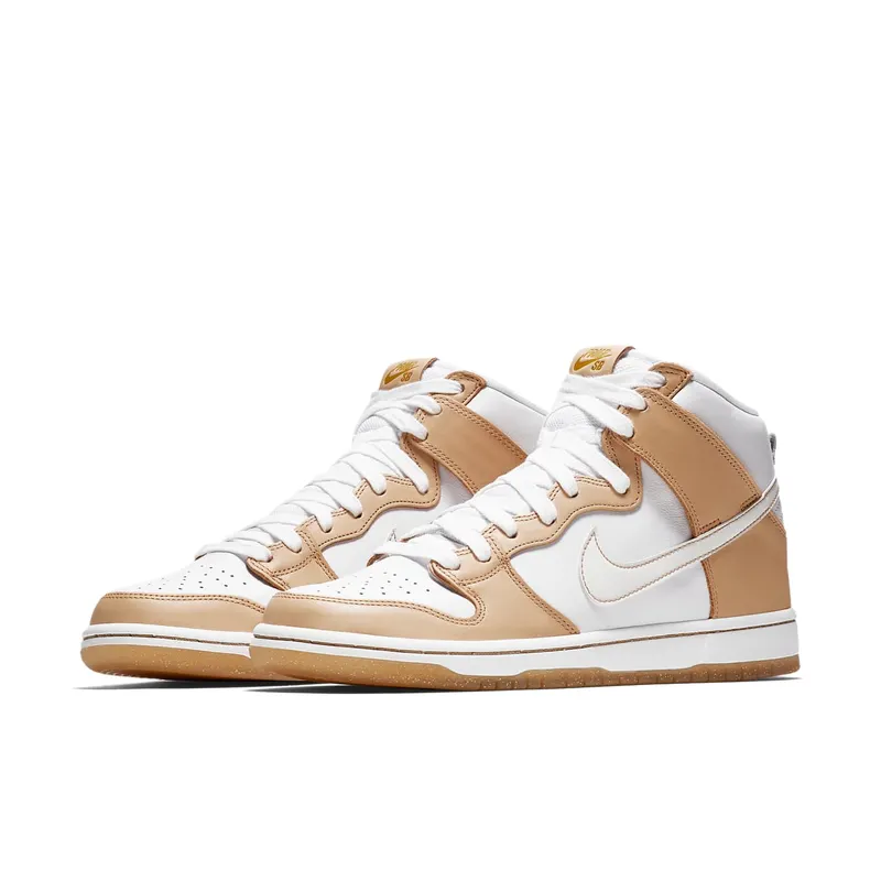 Nike SB Dunk High Premier Win Some Lose Some Vachetta Tan/White-Jersey Gold (881758-217)