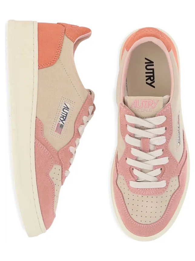 Autry Medalist Low Tri-colour “Neutrals/Pink” (AULW TS26) (3)