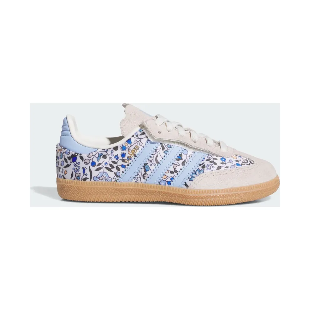 Adidas Samba OG x Liberty London Comfort Closure met Elastische Veters Kids Blue / Off White / Gum (JP8079)