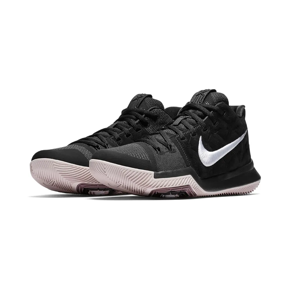 Nike Kyrie 3 Black Suede Black/White-Silt Red (852395-010)