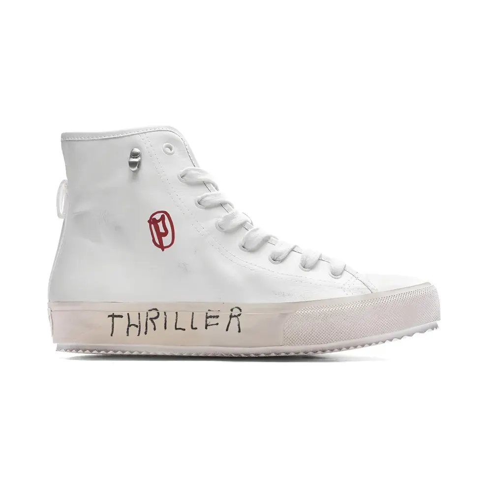Paly High-Top- mit Schnürung – White (PALY001SNEAKERWHITE)