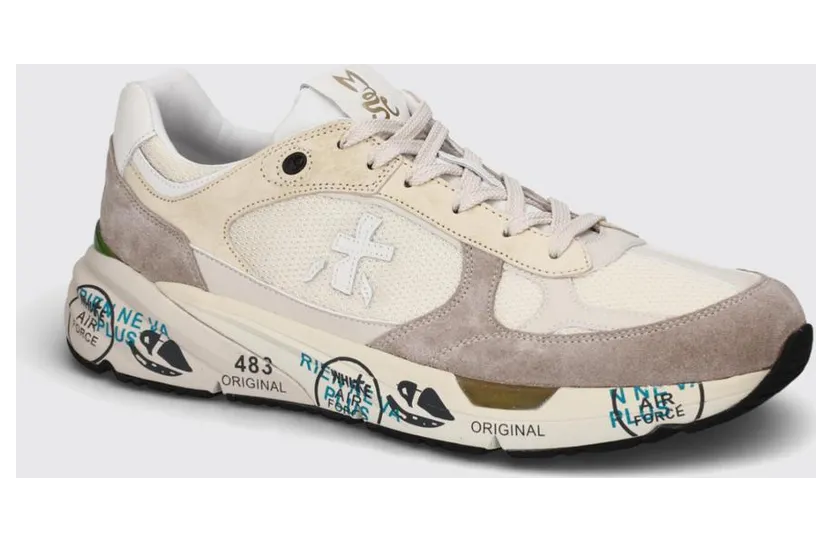 Premiata Mase Suede and Mesh Sneakers Beige (MASE8018)