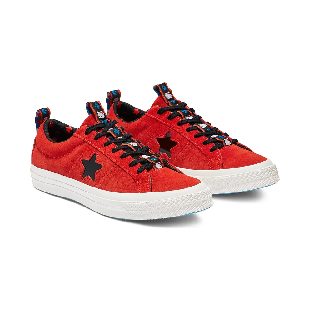 Converse One Star Ox Hello Kitty Fiery Red (W) Fiery Red/Black-White (163905C)
